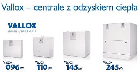 CENTRALE REKUPERACYJNE VALLOX